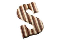 Chocolade letter (200 gram) - Gemarmerd, verkrijgbaar in de letters A t/m Z, verpakt in luxe doos.